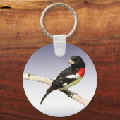Porte-clés Grosbeak à poitrine rose (Recto)
