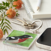 Porte-clés Grosbeak à poitrine rose (Devant Droit)