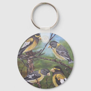 Porte-clés Grosbeaks du soir