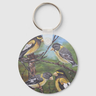 Porte-clés Grosbeaks du soir