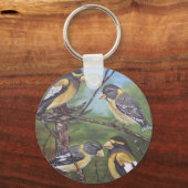 Porte-clés Grosbeaks du soir (Recto)