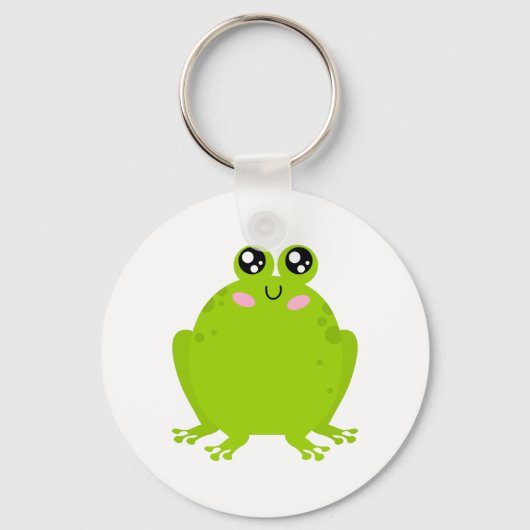 Porte-clés Grosse grenouille mignonne (Recto)