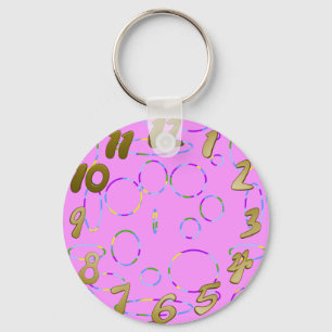 Porte-clés Grosses boucles sur Pink Apple Watch Porte - clé d