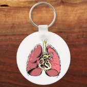 Porte-clés Grosses poumons roses (Recto)