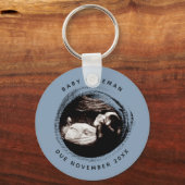 Porte-clés Grossesse bébé garçon Sonogramme Ultrasound Photo  (Recto)