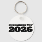 Porte-clés Groundhog Day 2026 (Verso)