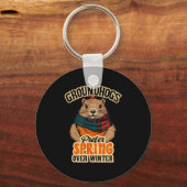 Porte-clés Groundhogs Prefer Spring Over Winter Groundhog Day (Recto)