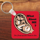 Porte-clés Groupe de cellules ou bébé PRO-LIFE (Recto)