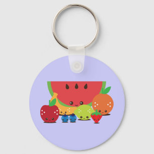 Porte-clés Groupe de fruits de Kawaii