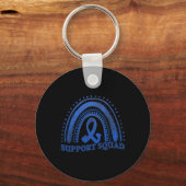 Porte-clés groupe de soutien sensibilisation au diabète ruban (Recto)