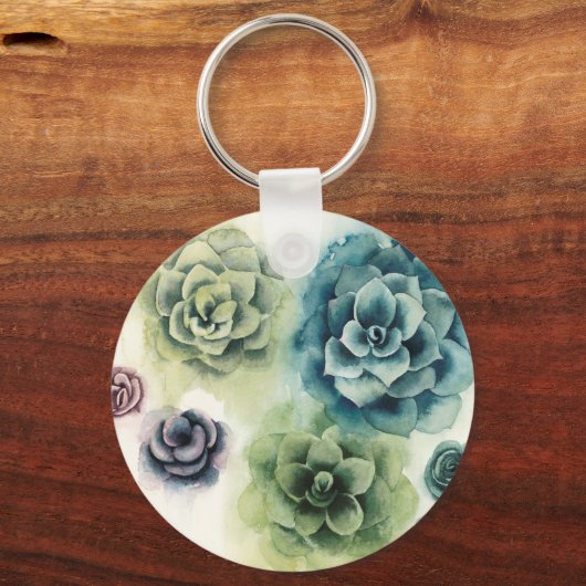 Porte-clés Groupe de succulents (Recto)