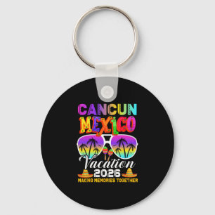 Porte-clés Groupe de voyage à Cancun au Mexique sur la plage