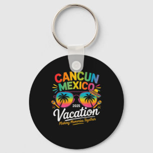 Porte-clés Groupe de voyage à Cancun au Mexique sur la plage