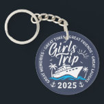 Porte-clés Groupe de Voyage Personnalisé Correspondant Croisi<br><div class="desc">Ce T-shirt Girls Trip personnalisé est l'uniforme parfait pour votre voyage de filles 2025,  bachelorette,  voyage de croisière ou escapade de week-end. Cette étiquette à bagages est parfaite pour des photos de groupe,  des promenades sur la plage,  des visites de vin,  ou simplement causer un peu de chaos élégant.</div>