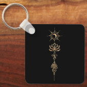 Porte-clés Groupe Gold Unalome (Recto)