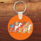 Porte-clés Groupe Great Dane moderne (Recto)