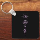 Porte-clés Groupe Unalome Rose (Recto)