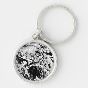 Porte-clés Groupe vert de lanterne