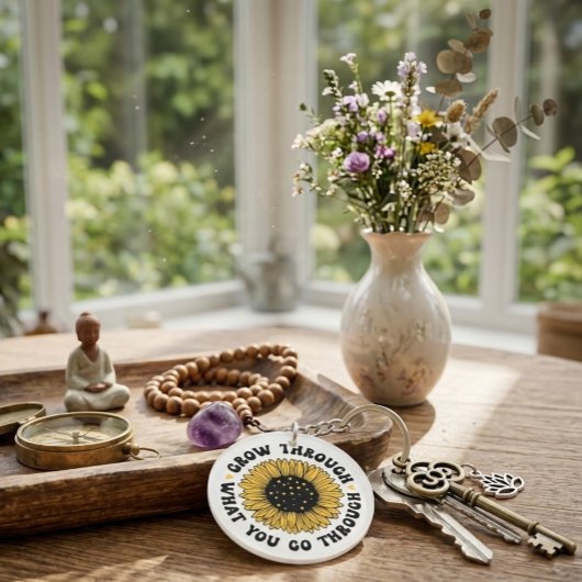 Porte-clés Grow through what you go through. keychain