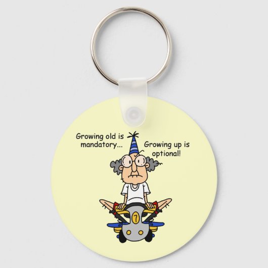 Porte-clés Growing Up est un Humour facultatif (Recto)
