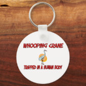 Porte-clés Grue blanche piégée dans un corps humain (Recto)