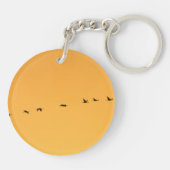 Porte-clés Grues au lever du soleil (Dos)