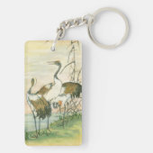 Porte-clés Grues orientales au bord de l'eau (Dos)