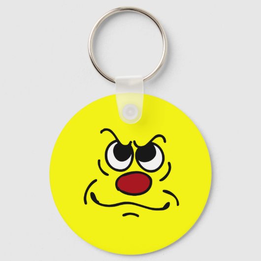 Porte-clés Grumpey face Fed up (Recto)