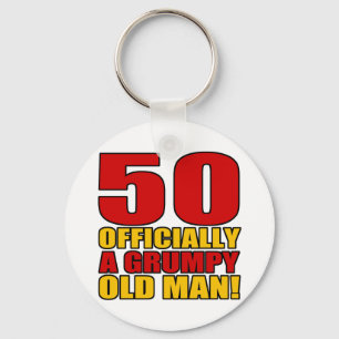 Porte-clés Grumpy 50e Humour d'anniversaire