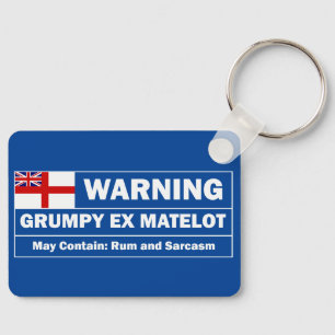 Porte-clés Grumpy ex Matelot, rhum et sarcasme