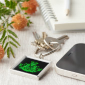 Porte-clés Grüne Flammenmonster am Sternenhimmel (Côté)