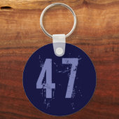 PORTE-CLÉS GRUNGE BLEU NUMÉRO DE STYLE 47 (Recto)