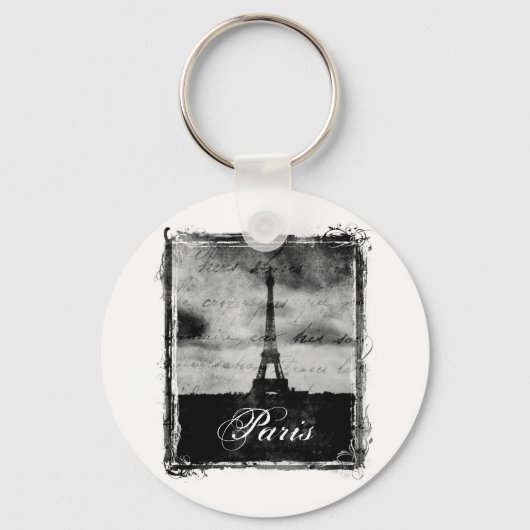 Porte-clés Grunge Edge Texté Paris (Recto)