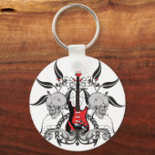 Porte-clés Grunge Guitare et le crâne (Recto)