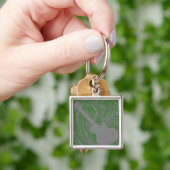 Porte-clés Grunge Guitare Porte - clé, Vert (main)