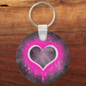 Porte-clés Grunge Heart (Recto)