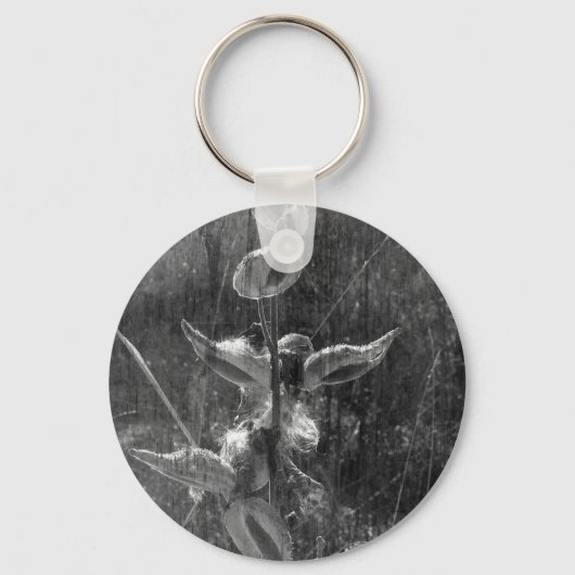 Porte-clés Grunge noir et blanc (Recto)