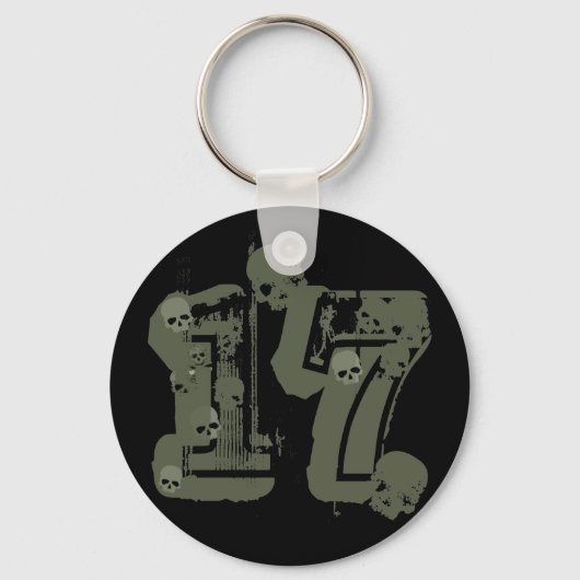 PORTE-CLÉS GRUNGE STYLE NUMÉRO 17 AVEC HABILLS (Recto)