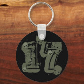 PORTE-CLÉS GRUNGE STYLE NUMÉRO 17 AVEC HABILLS (Recto)