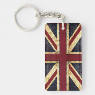Porte-clés Grunge Union Jack porte - clé