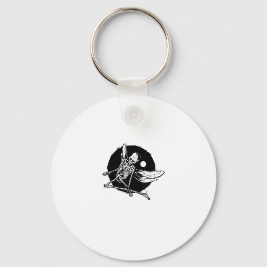 Porte-clés Grunge Winged Skeleton Dragonfly Wings T-Shirt (Recto)