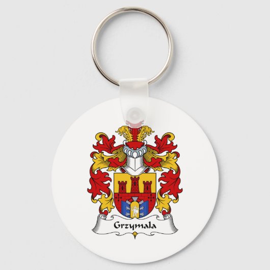 Porte-clés Grzymala Family Crest (Recto)