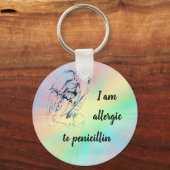 Porte-clés Guardian Angel keyring 'Allergy-penicillin'' (Recto)