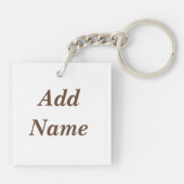 Porte-clés Guardian Angel personnalisé (Dos)