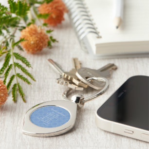 Porte-clés Guardian Angel Prière Bleu