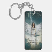 Porte-clés Guardian Angel Prière Monogramme double face (Devant gauche)