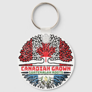 Porte-clés Guatémaltèque Racines canadiennes d'arbres du Cana