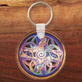 Porte-clés GUÉRISON ÉNERGIE MANDALA Porte - clé (Recto)