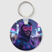 Porte-clés Guerrier Cyberpunk (Recto)