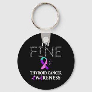 Porte-clés Guerrier du cancer Je vais bien
